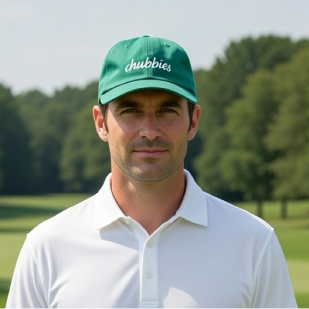 Chubbies Green Ball Cap Baseball Hat Preppy